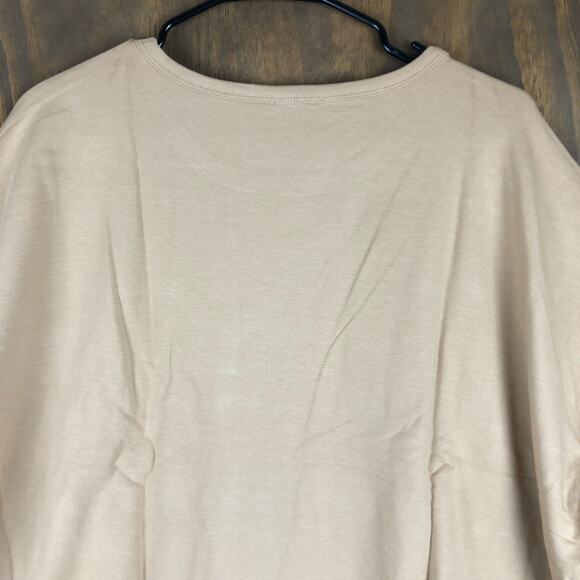 Daily Ritual Womens Sweater Brown Crew Neck Short Sleeve Modal Blend Stretch XXL - Picture 12 of 13